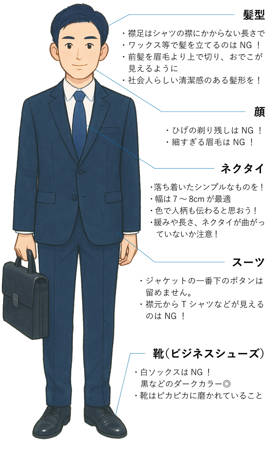 身だしなみ男性