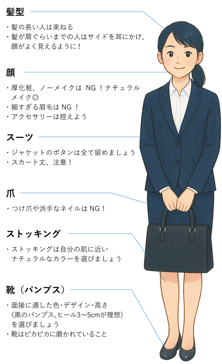 身だしなみ女性